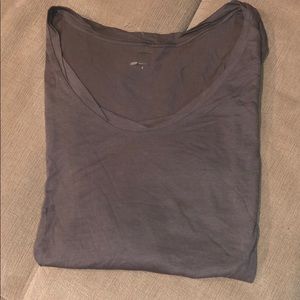 LOFT gray soft long sleeved shirt